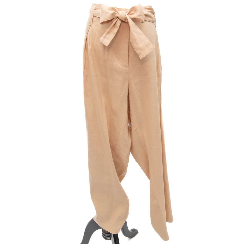 New Calvin Klein Tan High Waist Belted Pull On Pants Plus Size 20
